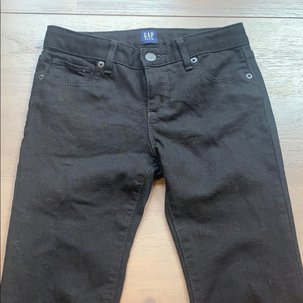 Gap Black Stretch Super Skinny Girls Jeans Size 10